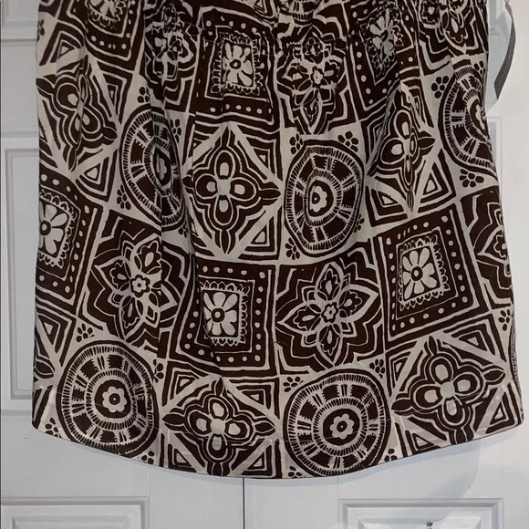 Tommy Hilfiger Brown Geometric Print Blouse - Picture 5 of 9